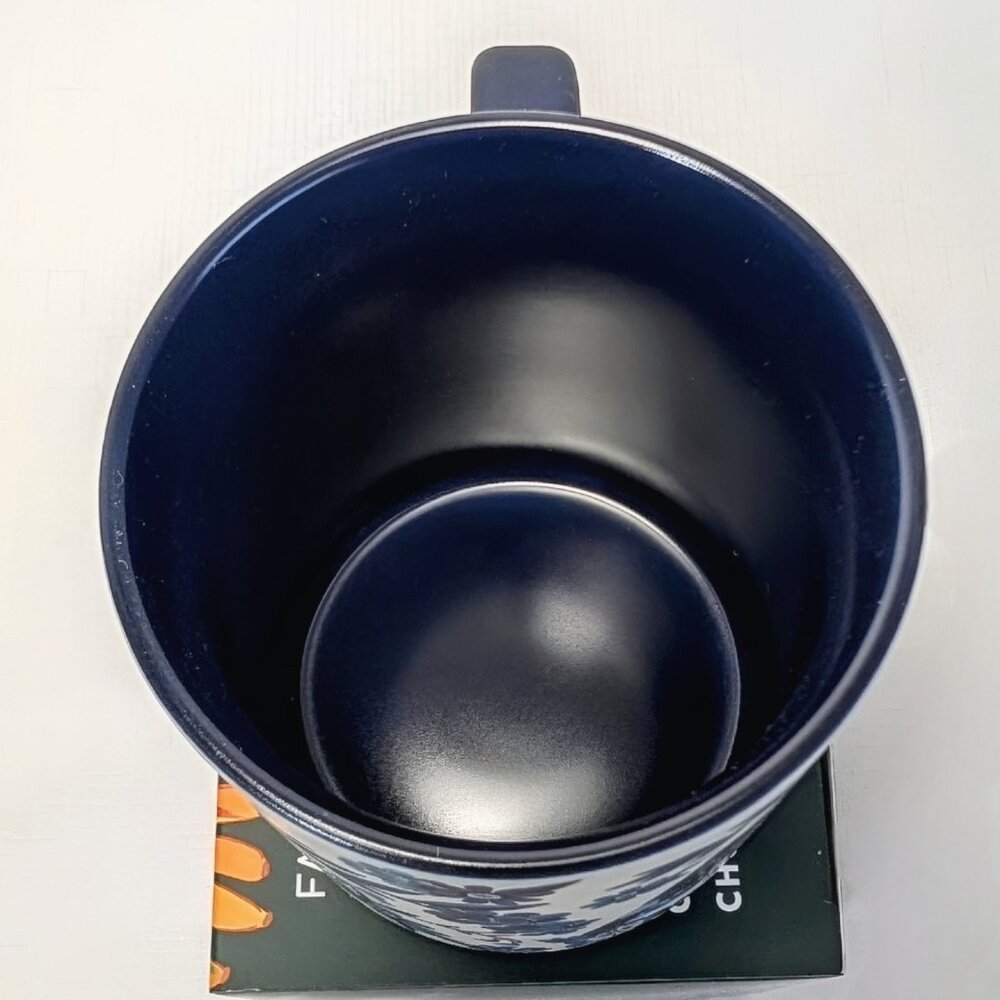 Starbucks x Farm Rio Lenco Asulejo White Blue Toucan/Macaw Ceramic Mug 14 oz - Picture 6 of 7